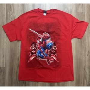 Vintage 2002 Marvel Pomo‎ Spider-Man T Shirt Size XL